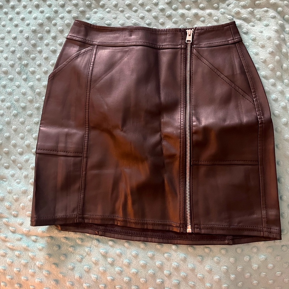 Express Faux Leather skirt